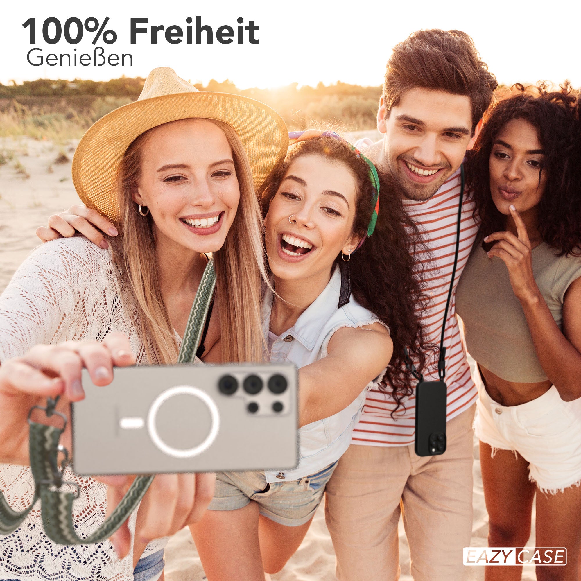 Samsung Galaxy S25 Ultra Handykette MagSafe mit verstellbarem Boho Band 