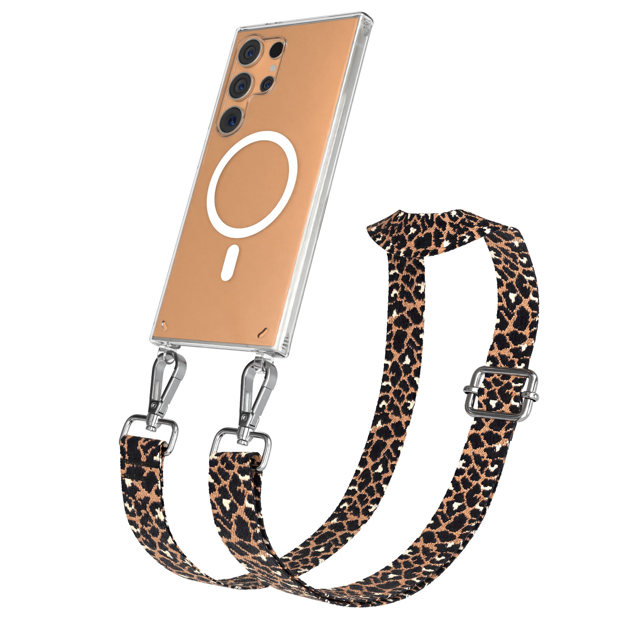 Samsung Galaxy S24 Ultra Handykette mit MagSafe Halterung und Boho Band 