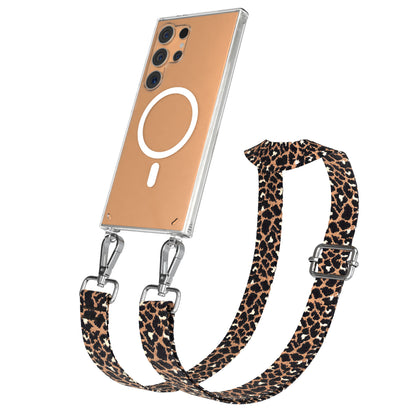 Samsung Galaxy S24 Ultra Handykette mit MagSafe Halterung und Boho Band 