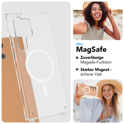 Samsung Galaxy S24 Ultra Handykette mit MagSafe Halterung und Boho Band 