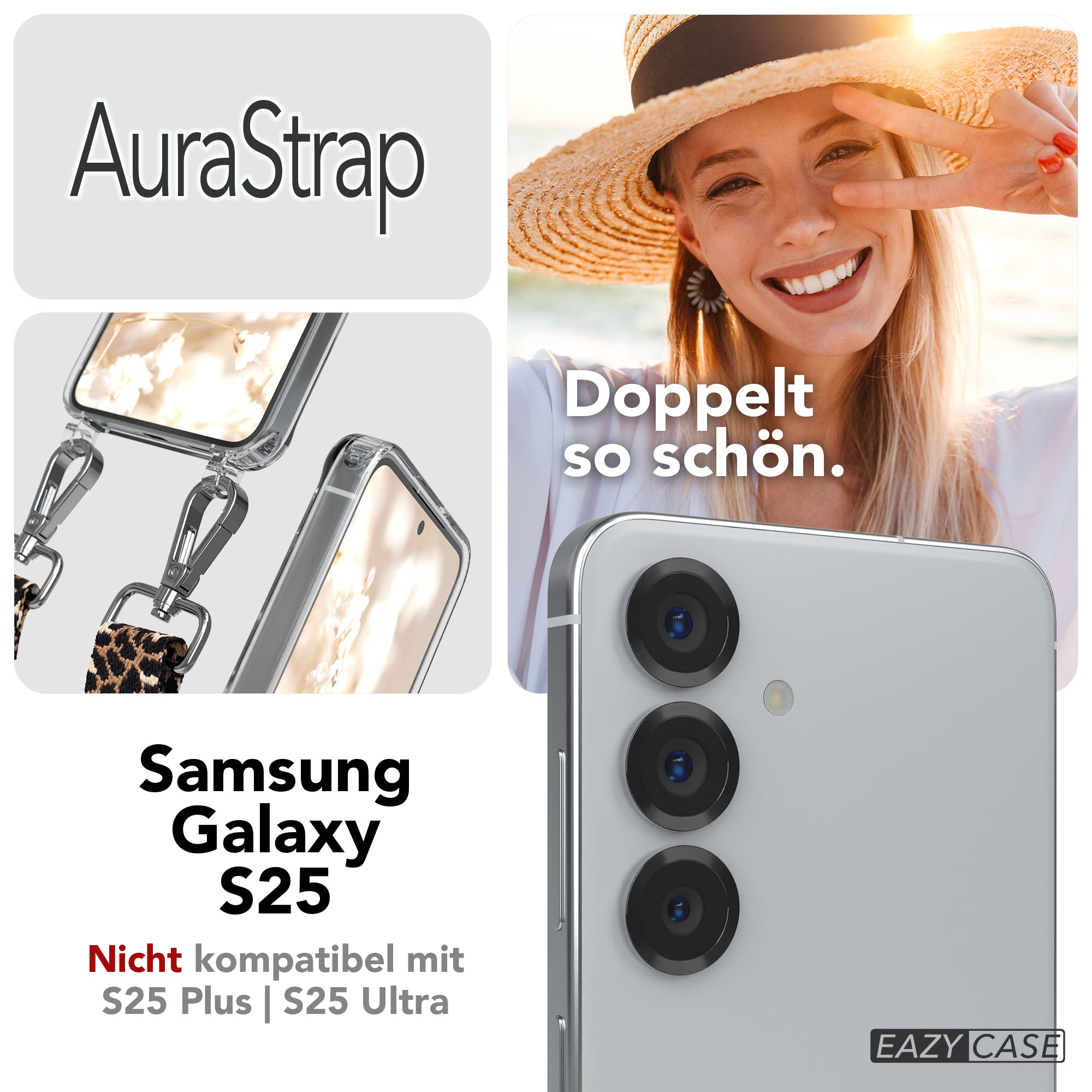 Samsung Galaxy S25 Handykette MagSafe Boho Band verstellbarer Trageriemen 