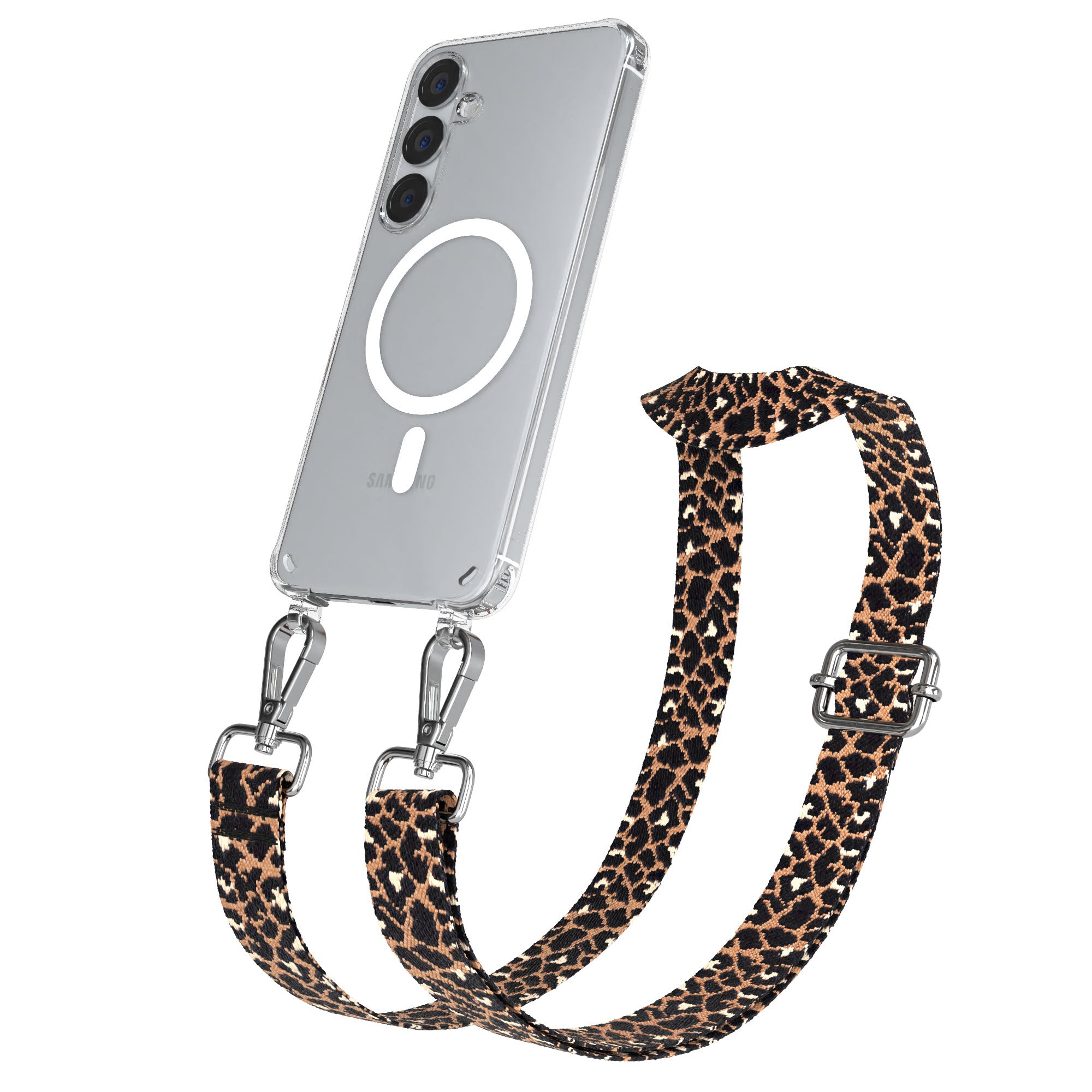 Samsung Galaxy S25 Plus MagSafe Handykette mit verstellbarem Boho Band Set 