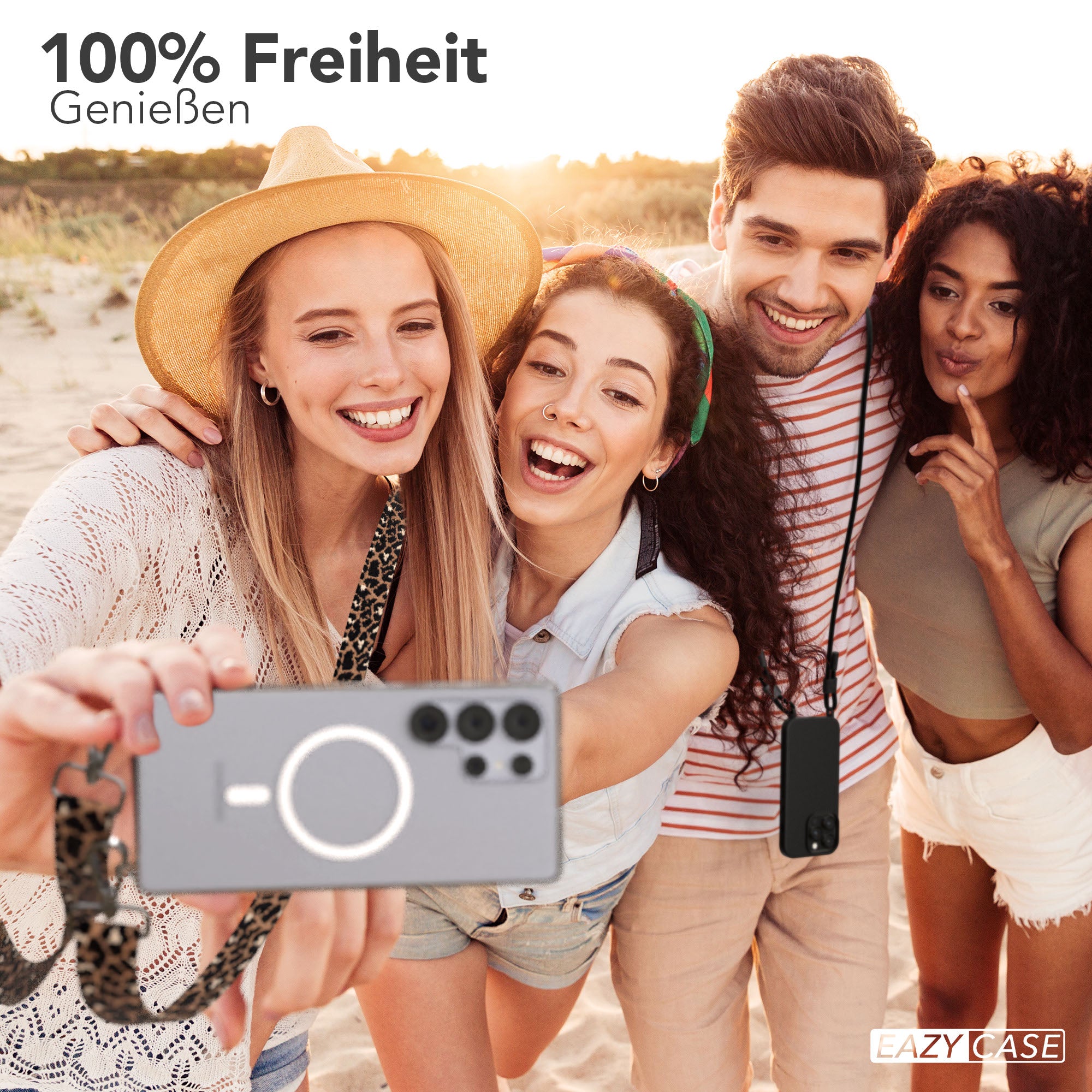 Samsung Galaxy S25 Ultra Handykette MagSafe mit verstellbarem Boho Band 