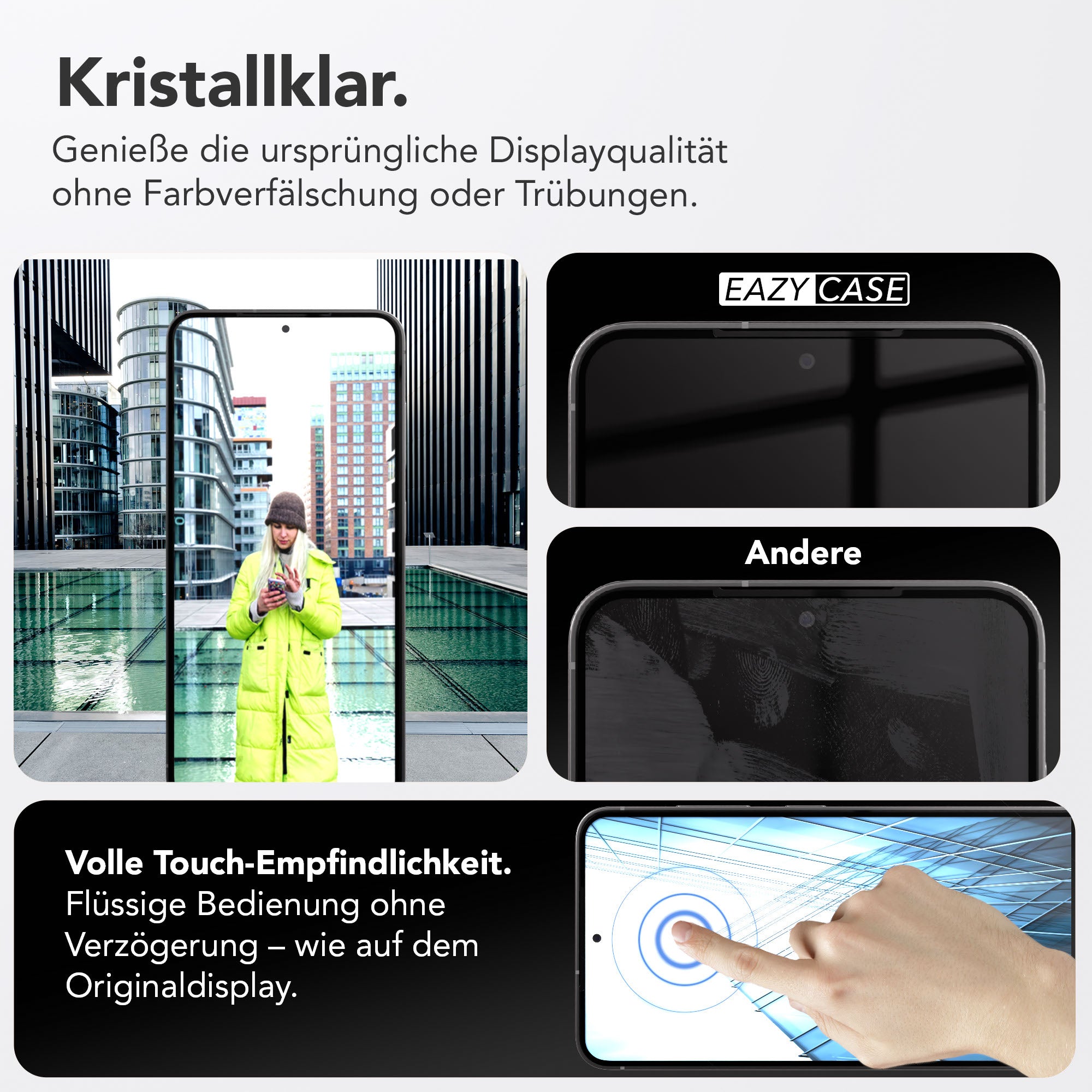 Galaxy S24 FE 2er Set Glasfolie + Installationsrahmen