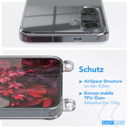 Galaxy S25 Serie Hülle + Kordel mit Karabinern