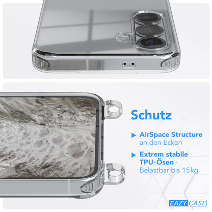 Galaxy S25 Serie Hülle + Kordel mit Karabinern