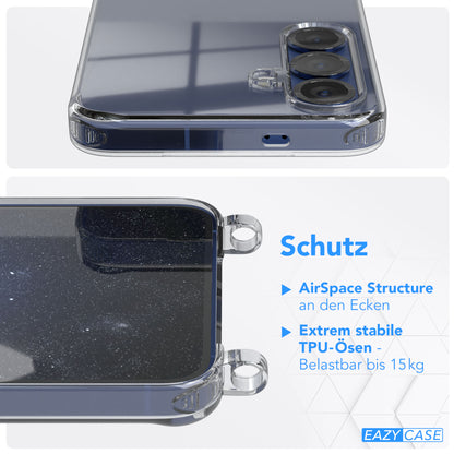 Galaxy S25 Serie Hülle + Kordel mit Karabinern