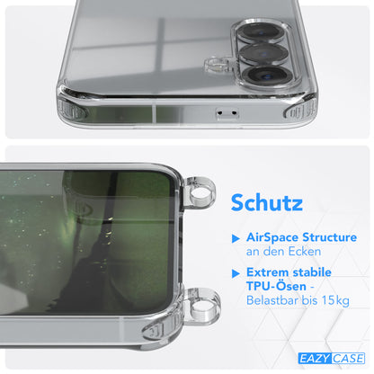 Galaxy S25 Serie Hülle + Kordel mit Karabinern