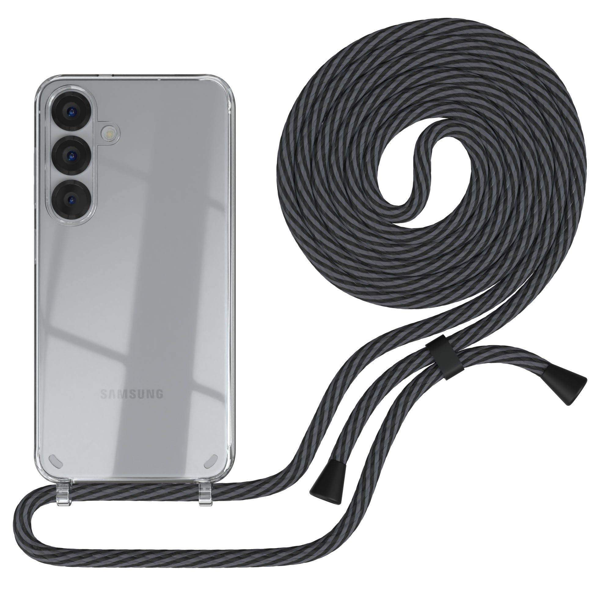 Galaxy S25 Serie transparente Hülle + Kordel