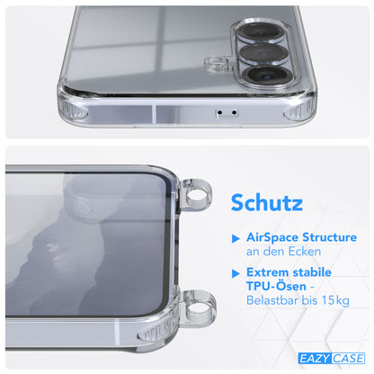 Galaxy S25 Serie transparente Hülle + Kordel