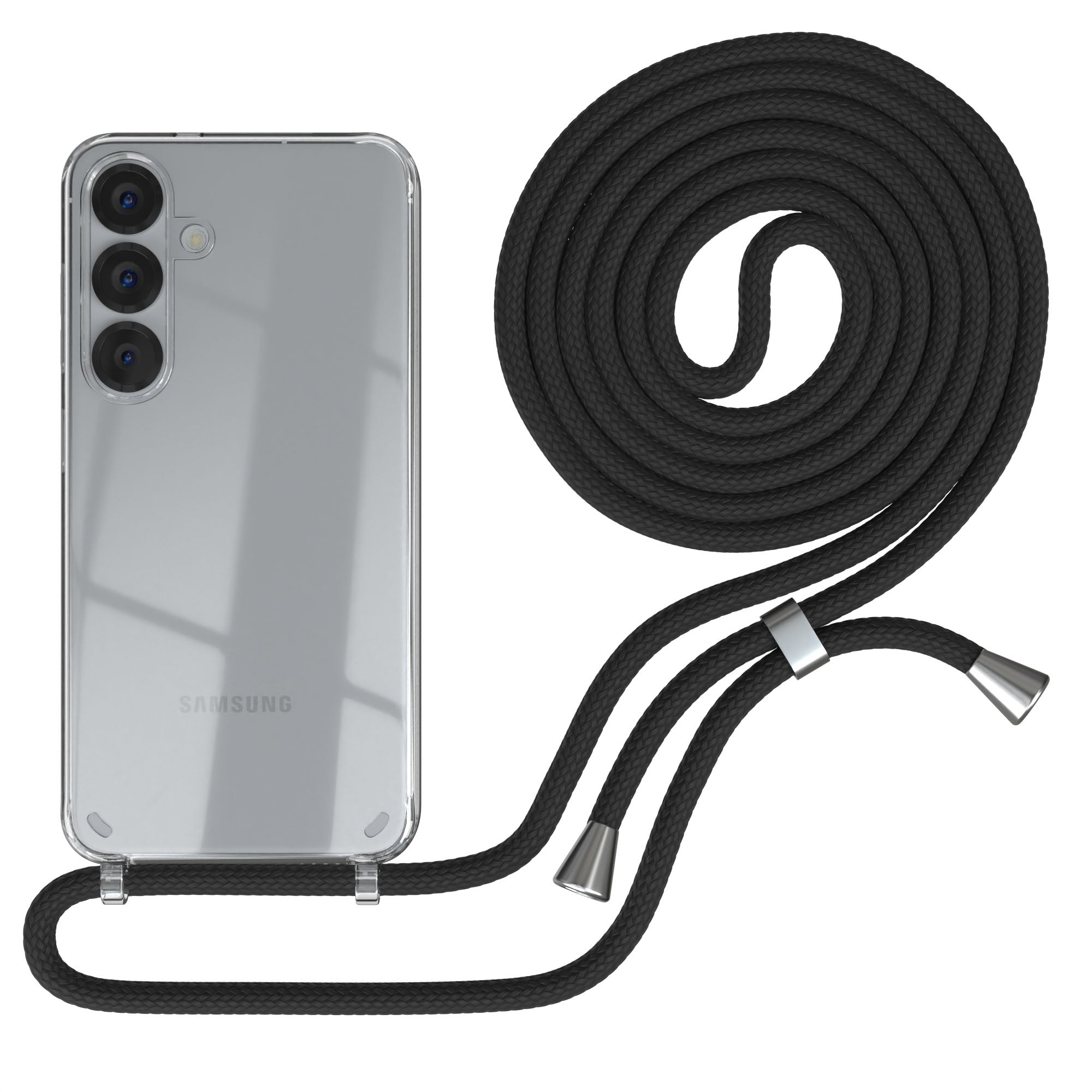 Galaxy S25 transparente Hülle + Kordel