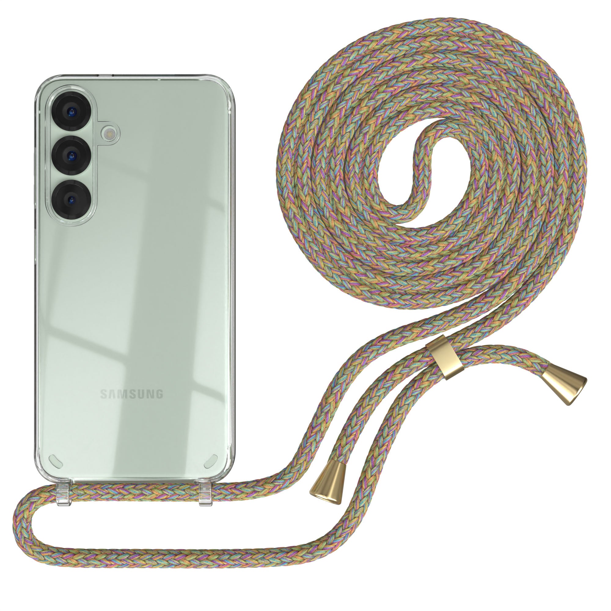 Galaxy S25 Serie transparente Hülle + Kordel