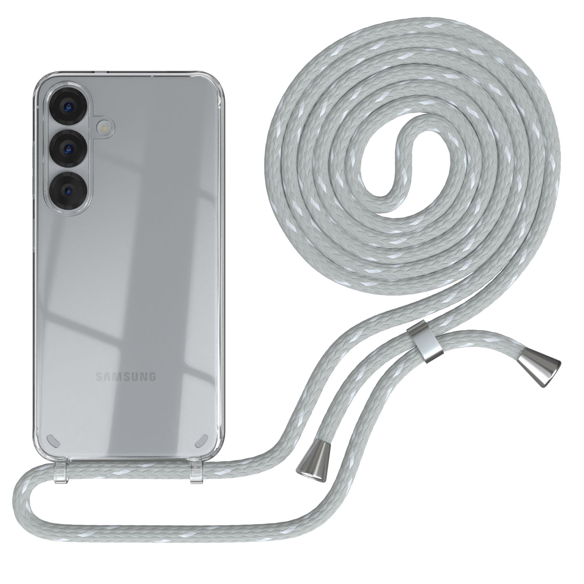 Galaxy S25 Serie transparente Hülle + Kordel