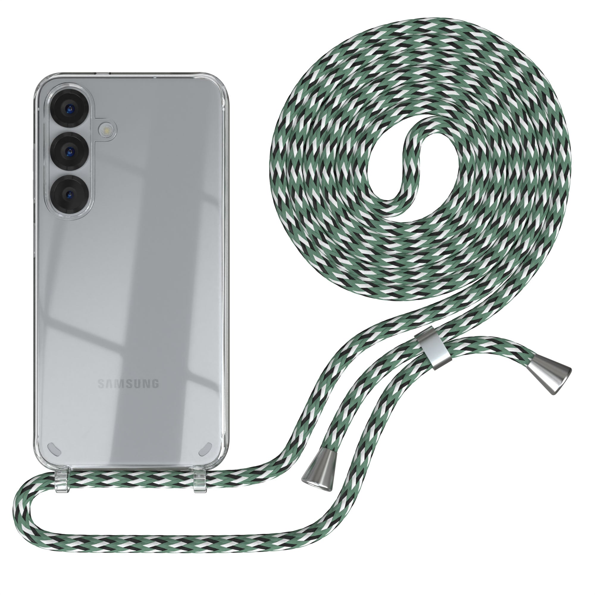 Galaxy S25 Serie transparente Hülle + Kordel