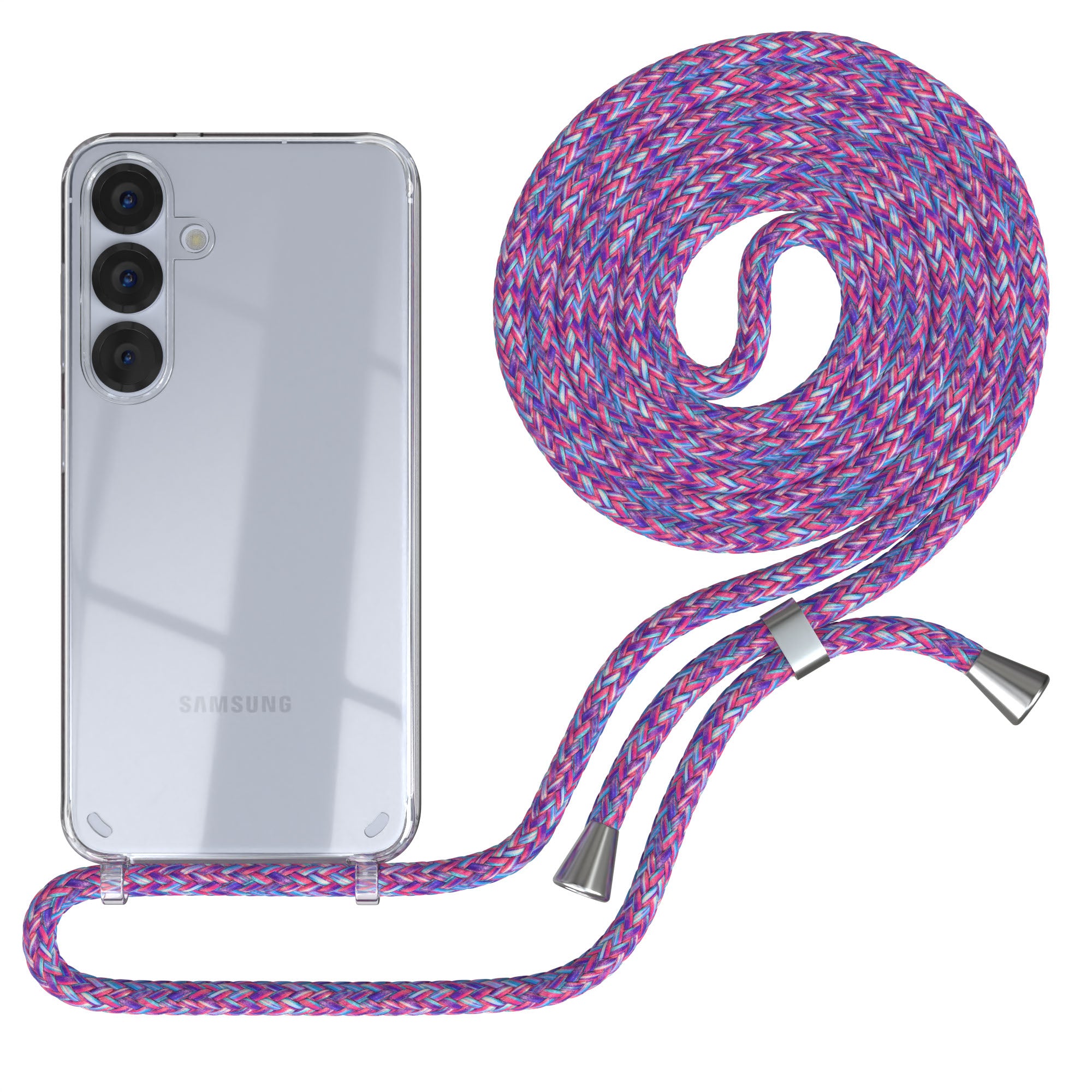 Galaxy S25 Serie transparente Hülle + Kordel