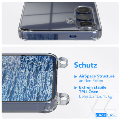 Galaxy S25 Serie transparente Hülle + Kordel