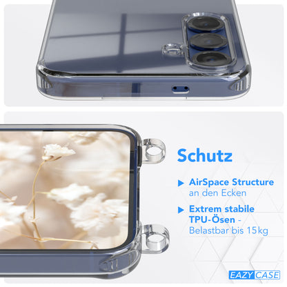 Samsung Galaxy S25 Plus Handykette mit verstellbarem Boho Trageriemen Set 