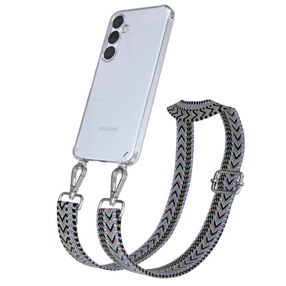 Samsung Galaxy S25 Plus Handykette mit verstellbarem Boho Trageriemen Set 