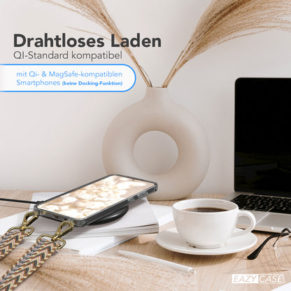 Samsung Galaxy S25 Plus Handykette mit verstellbarem Boho Trageriemen Set 