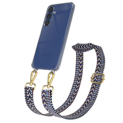 Samsung Galaxy S25 Plus Handykette mit verstellbarem Boho Trageriemen Set 