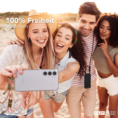 Galaxy S25 Plus Hülle + Kordel mit Karabinern