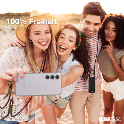 Galaxy S25 Plus Hülle + Kordel mit Karabinern