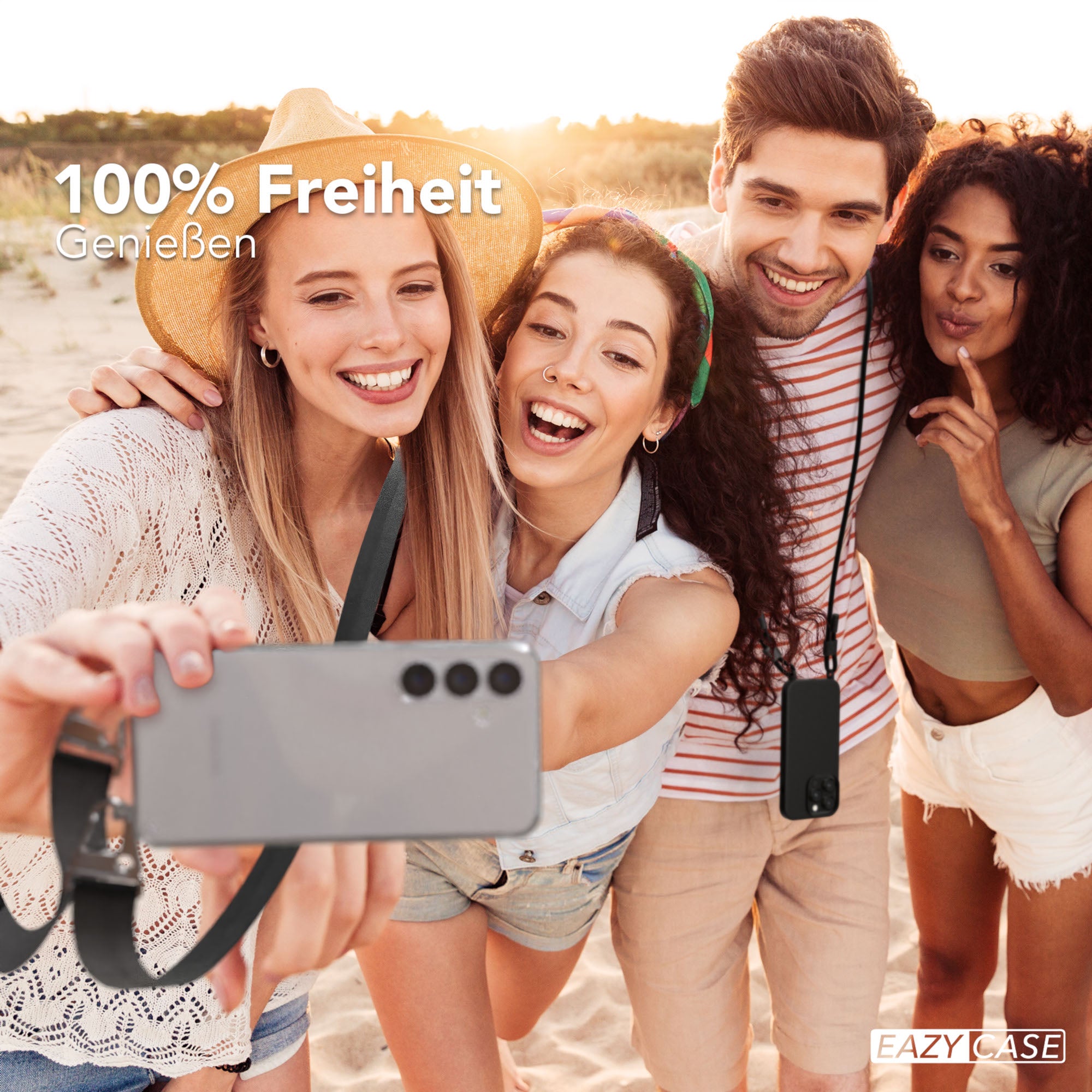 Galaxy S25 Plus Silikonhülle + breites Band