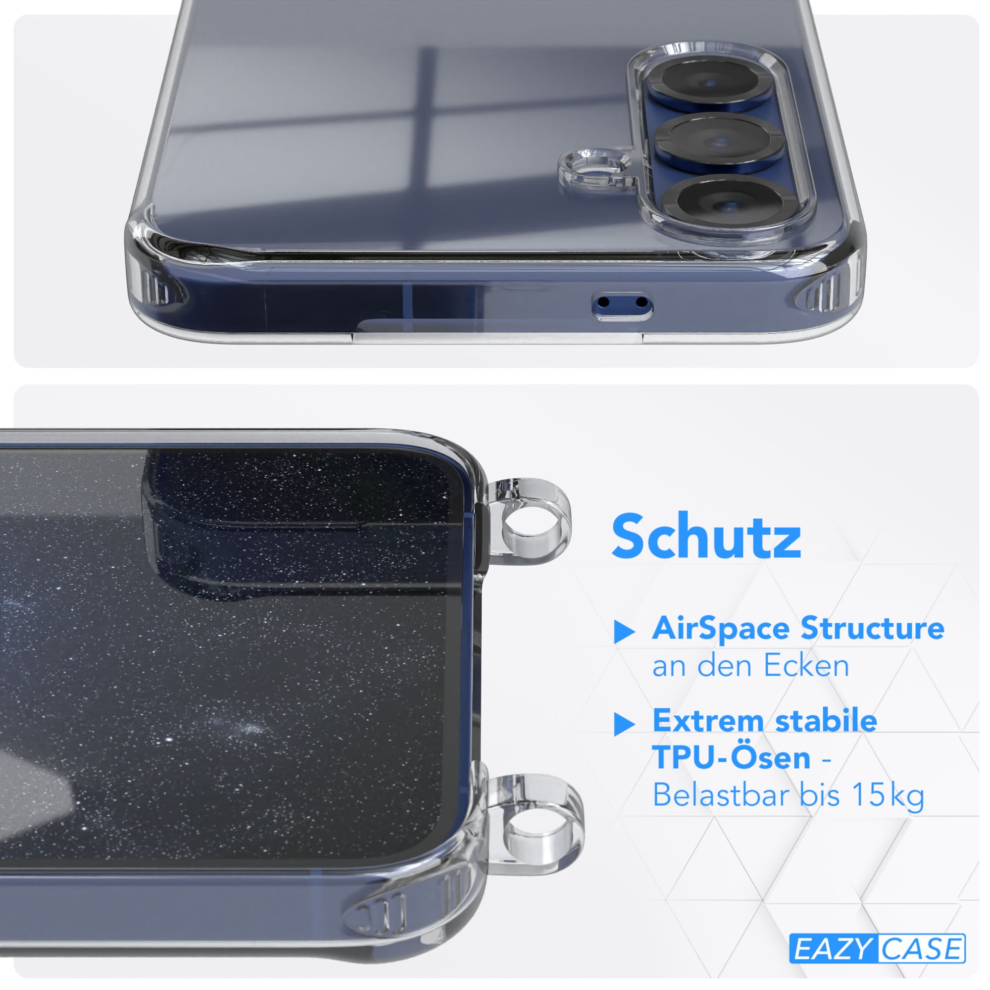 Galaxy S25 Plus Silikonhülle + breites Band