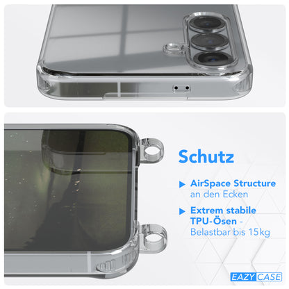 Galaxy S25 Plus transparente Hülle + Kordel