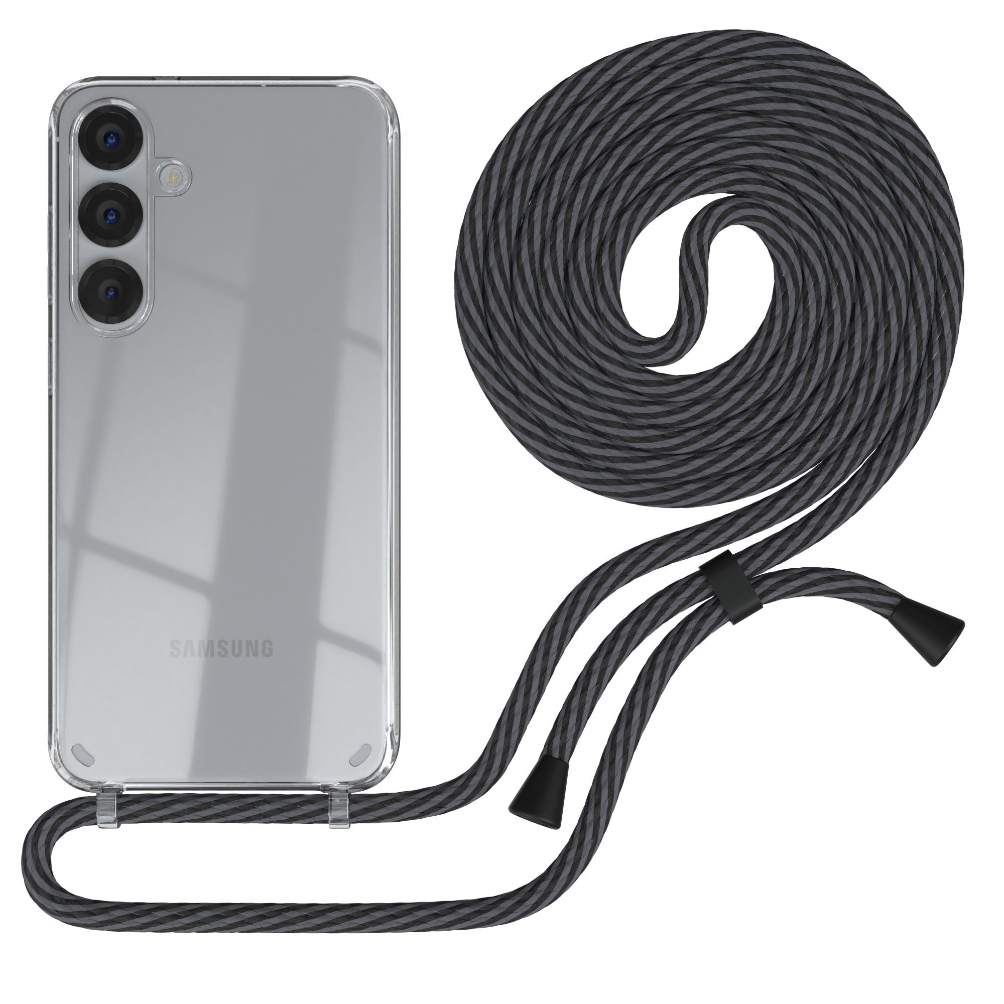 Galaxy S25 Plus transparente Hülle + Kordel