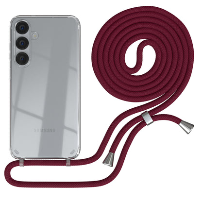 Galaxy S25 Plus transparente Hülle + Kordel