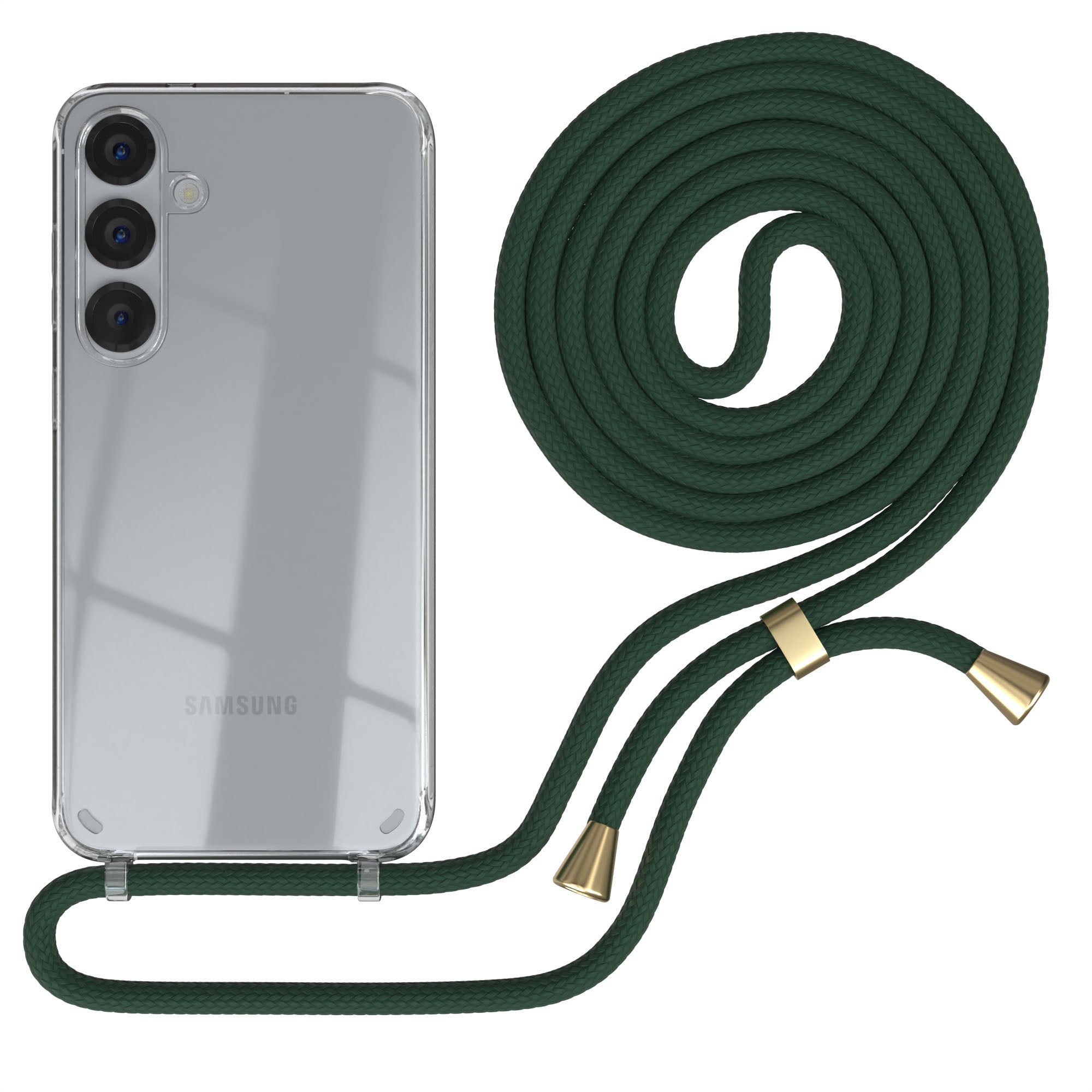 Galaxy S25 Plus transparente Hülle + Kordel