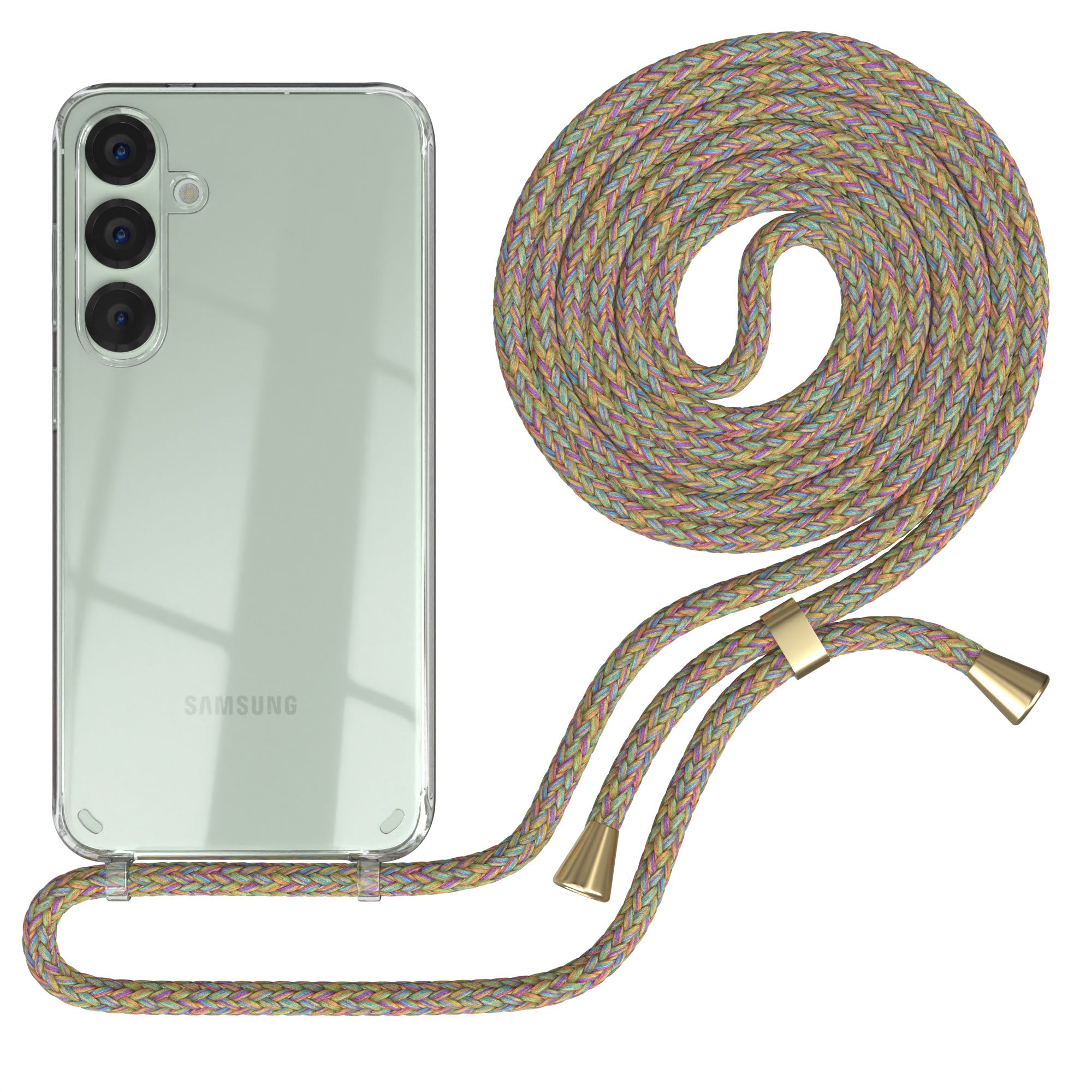 Galaxy S25 Plus transparente Hülle + Kordel