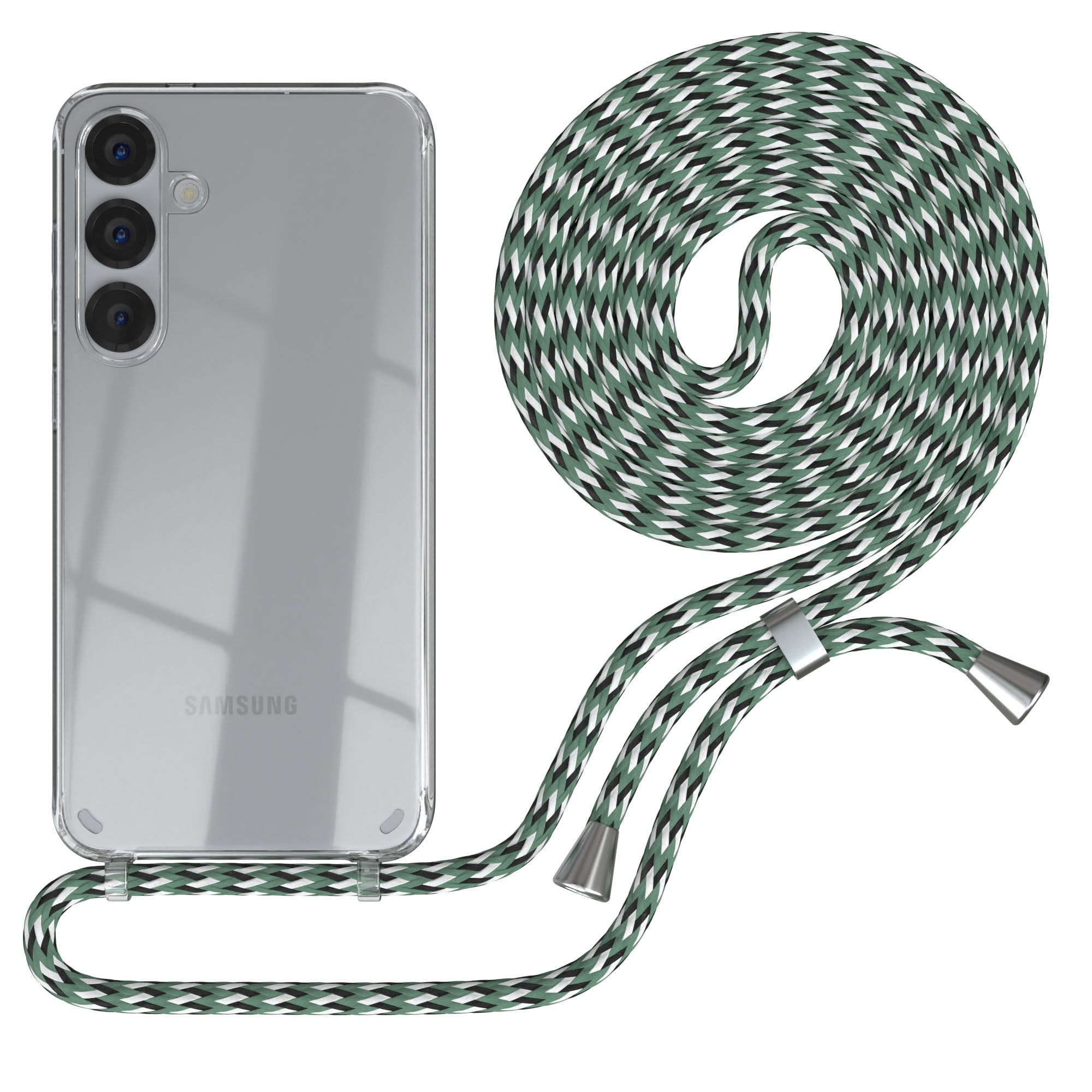 Galaxy S25 Plus transparente Hülle + Kordel