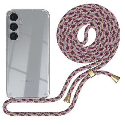 Galaxy S25 Plus transparente Hülle + Kordel