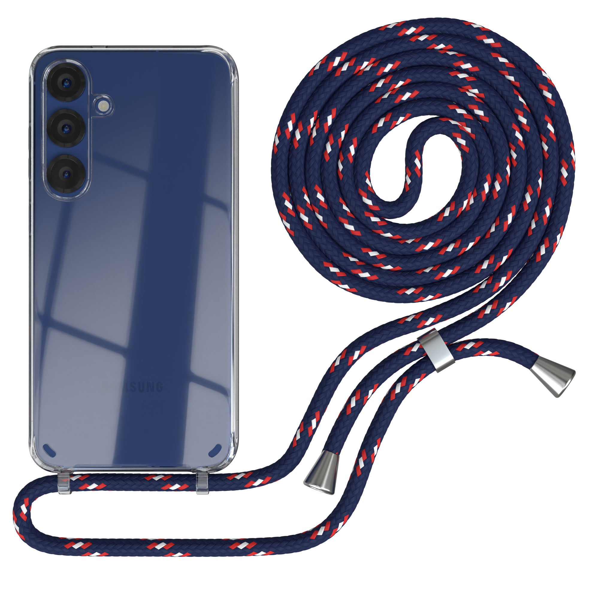 Galaxy S25 Plus transparente Hülle + Kordel