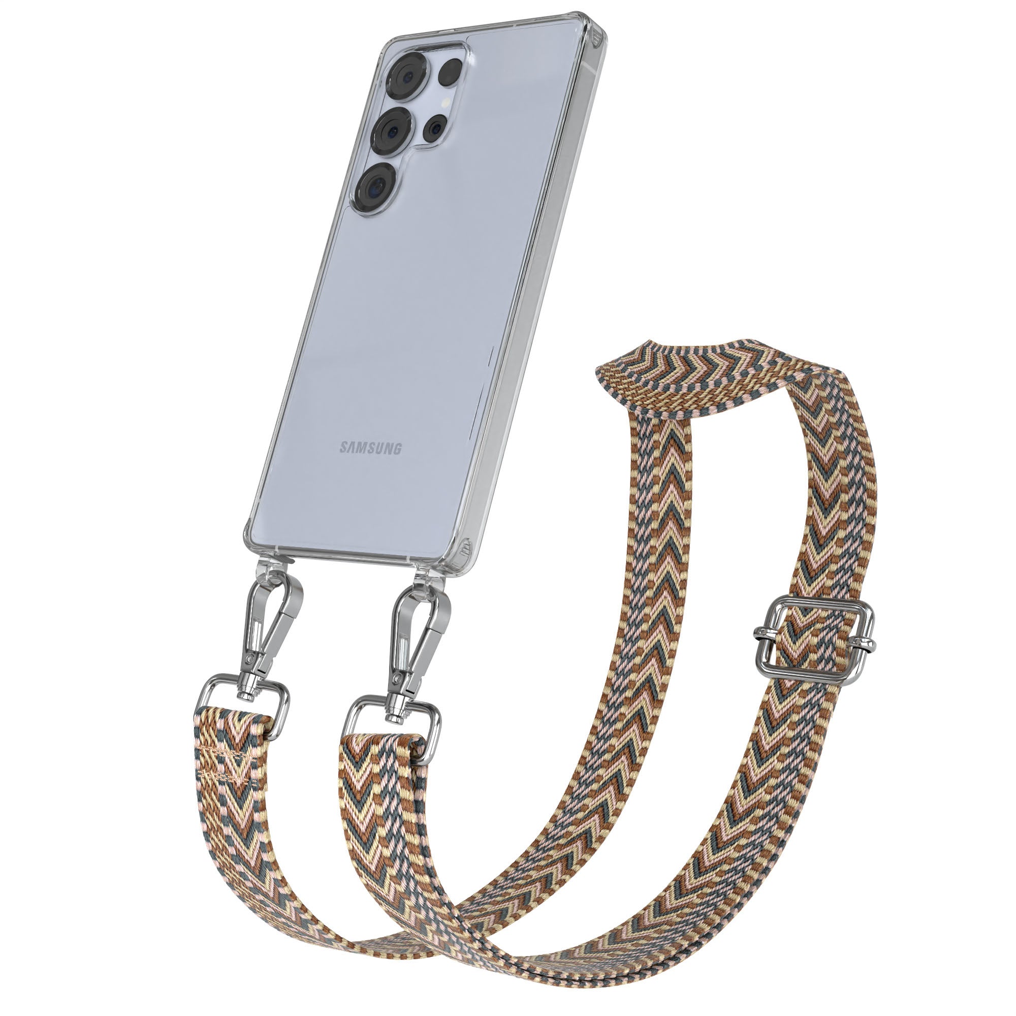 Samsung Galaxy S25 Ultra Handykette mit Boho Band zum Umhängen 