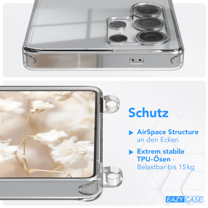 Samsung Galaxy S25 Ultra Handykette mit Boho Band zum Umhängen 