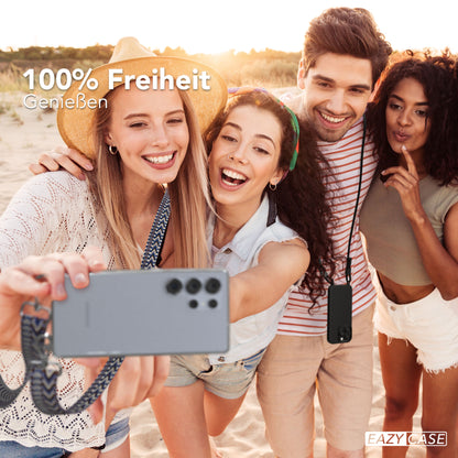 Samsung Galaxy S25 Ultra Handykette mit Boho Band zum Umhängen 