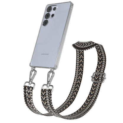 Samsung Galaxy S25 Ultra Handykette mit Boho Band zum Umhängen 