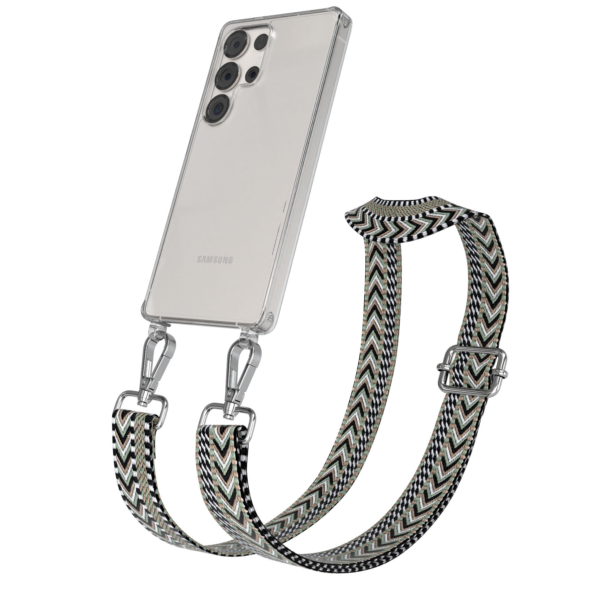 Samsung Galaxy S25 Ultra Handykette mit Boho Band zum Umhängen 