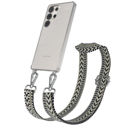 Samsung Galaxy S25 Ultra Handykette mit Boho Band zum Umhängen 