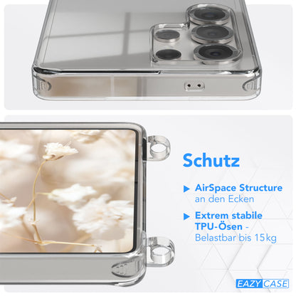 Samsung Galaxy S25 Ultra Handykette mit Boho Band zum Umhängen 