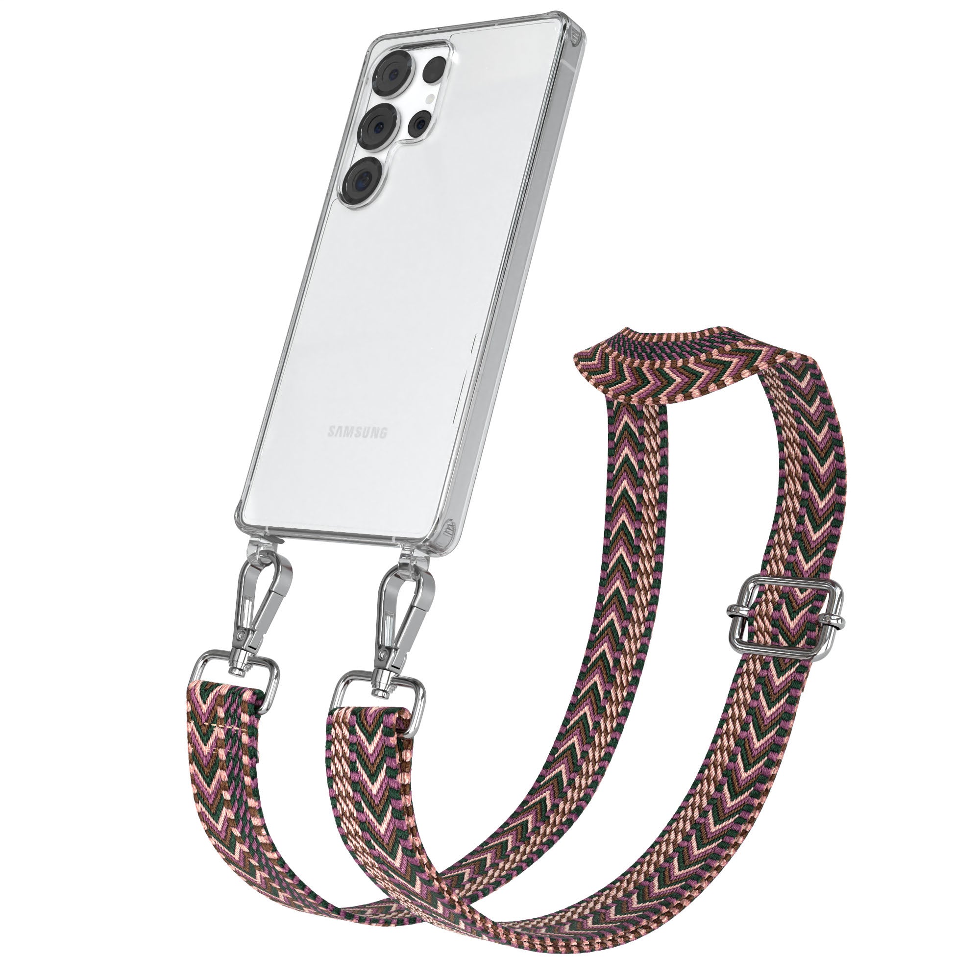 Samsung Galaxy S25 Ultra Handykette mit Boho Band zum Umhängen 