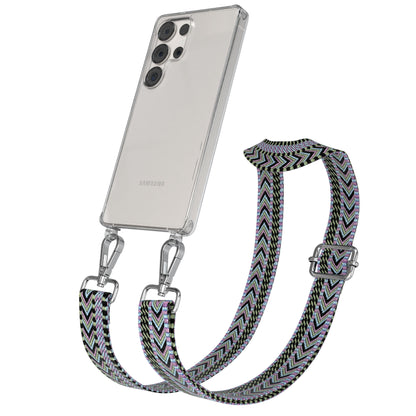Samsung Galaxy S25 Ultra Handykette mit Boho Band zum Umhängen 