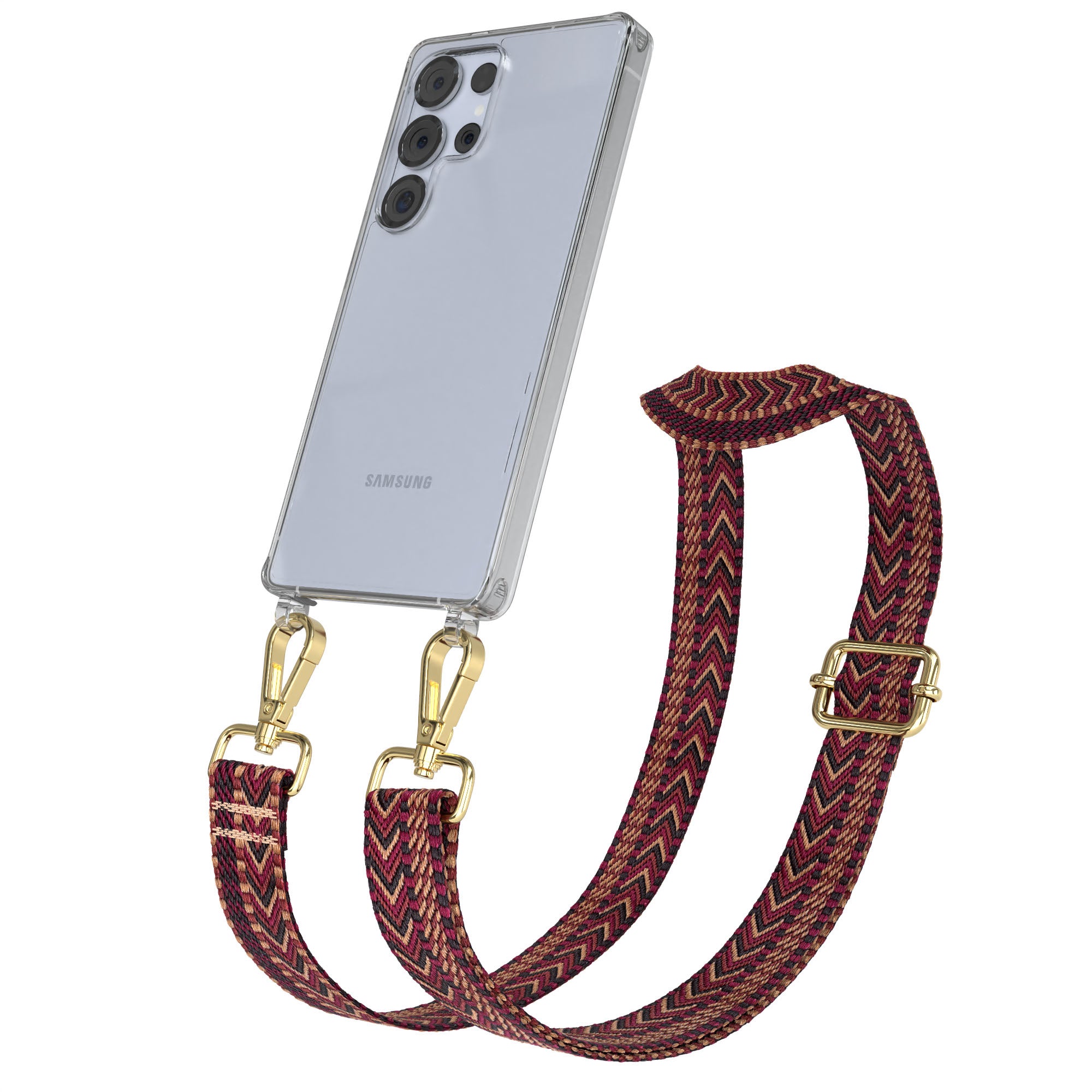 Samsung Galaxy S25 Ultra Handykette mit Boho Band zum Umhängen 