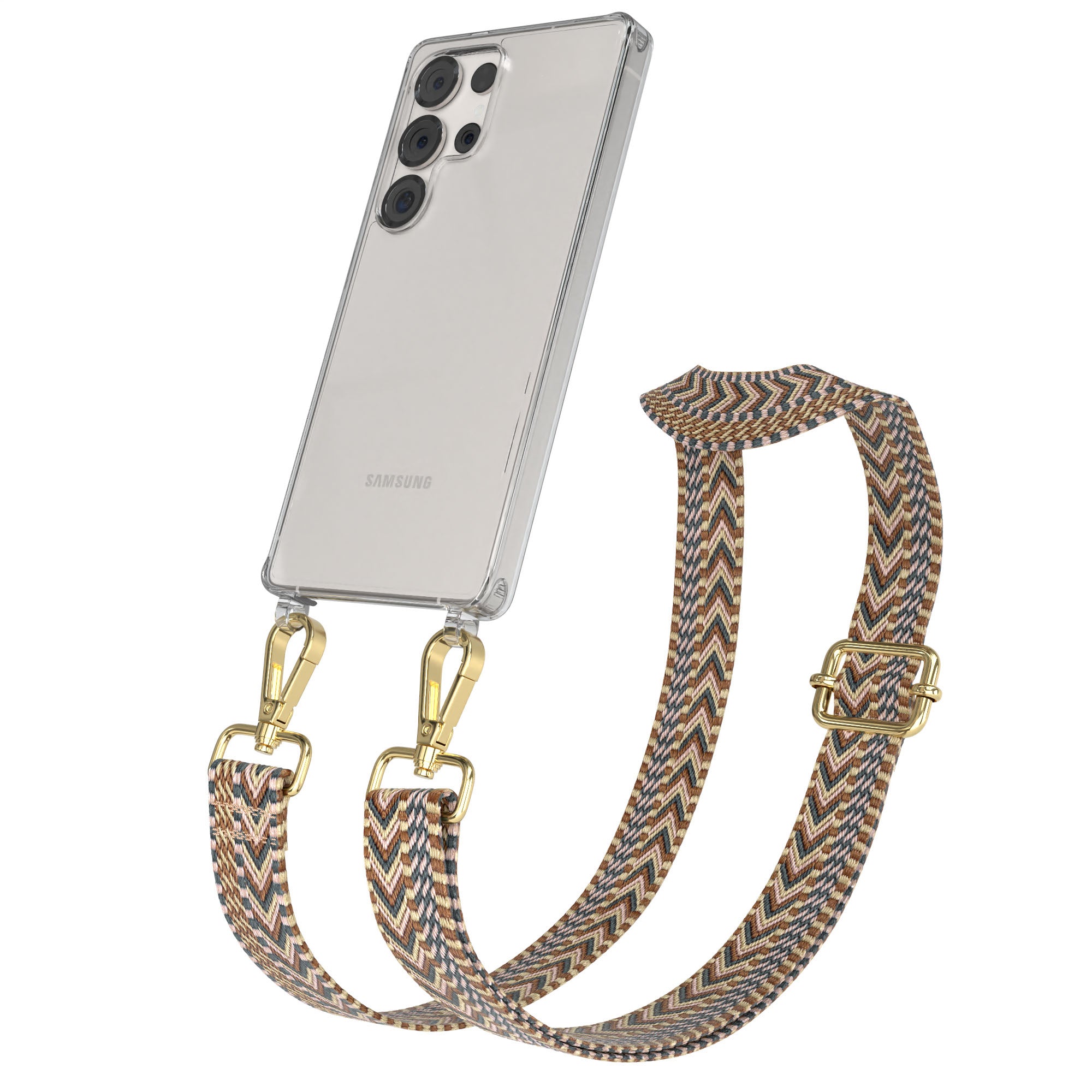 Samsung Galaxy S25 Ultra Handykette mit Boho Band zum Umhängen 