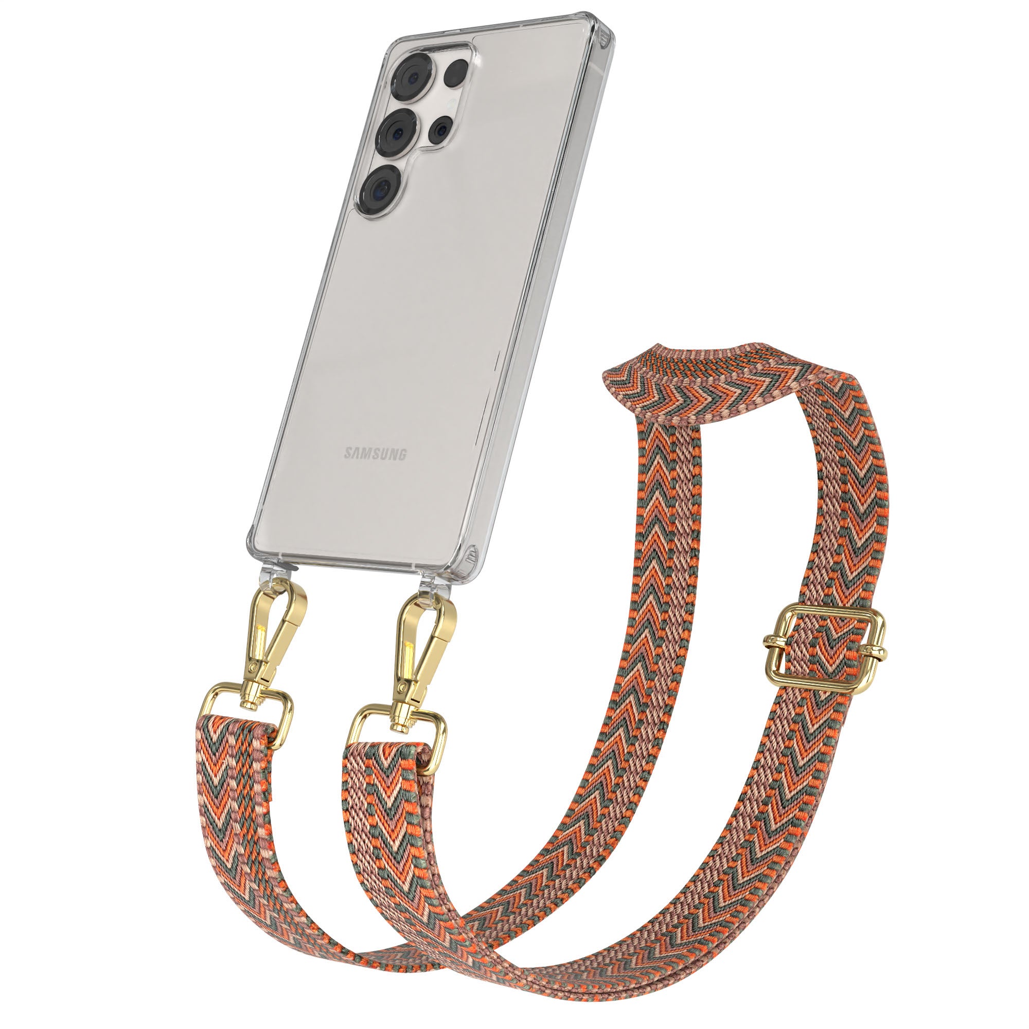 Samsung Galaxy S25 Ultra Handykette mit Boho Band zum Umhängen 