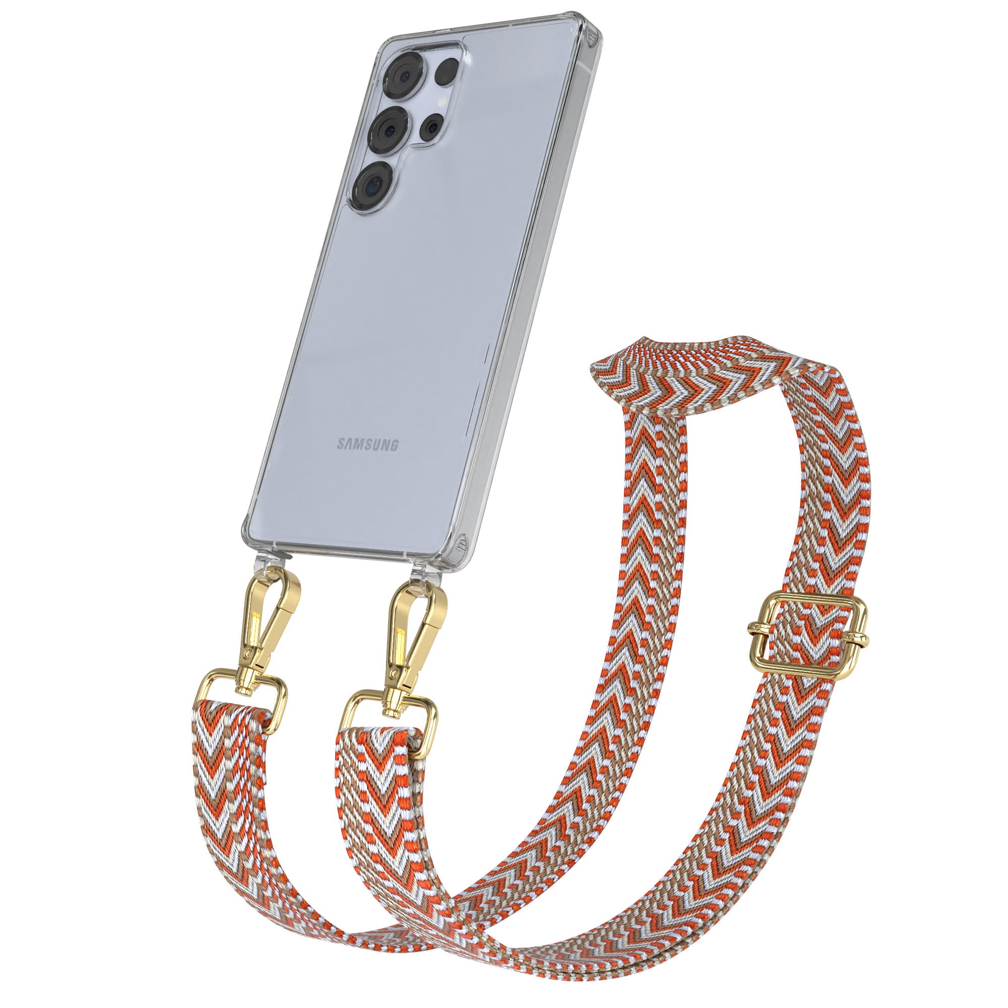 Samsung Galaxy S25 Ultra Handykette mit Boho Band zum Umhängen 