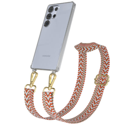 Samsung Galaxy S25 Ultra Handykette mit Boho Band zum Umhängen 